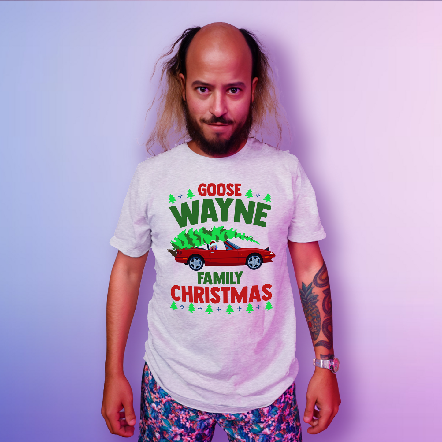 Goose Wayne "Family Christmas" Tee