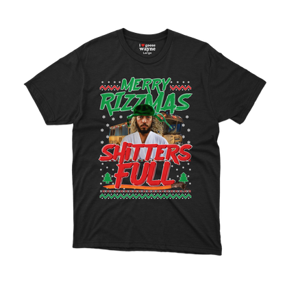 "Merry Rizzmas - Shitters Full" Cousin Goose Tee