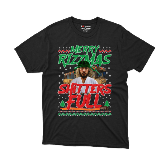 "Merry Rizzmas - Shitters Full" Cousin Goose Tee