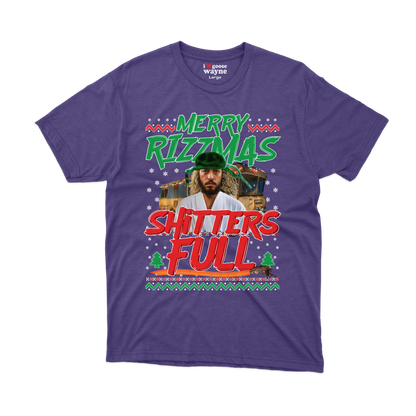 "Merry Rizzmas - Shitters Full" Cousin Goose Tee