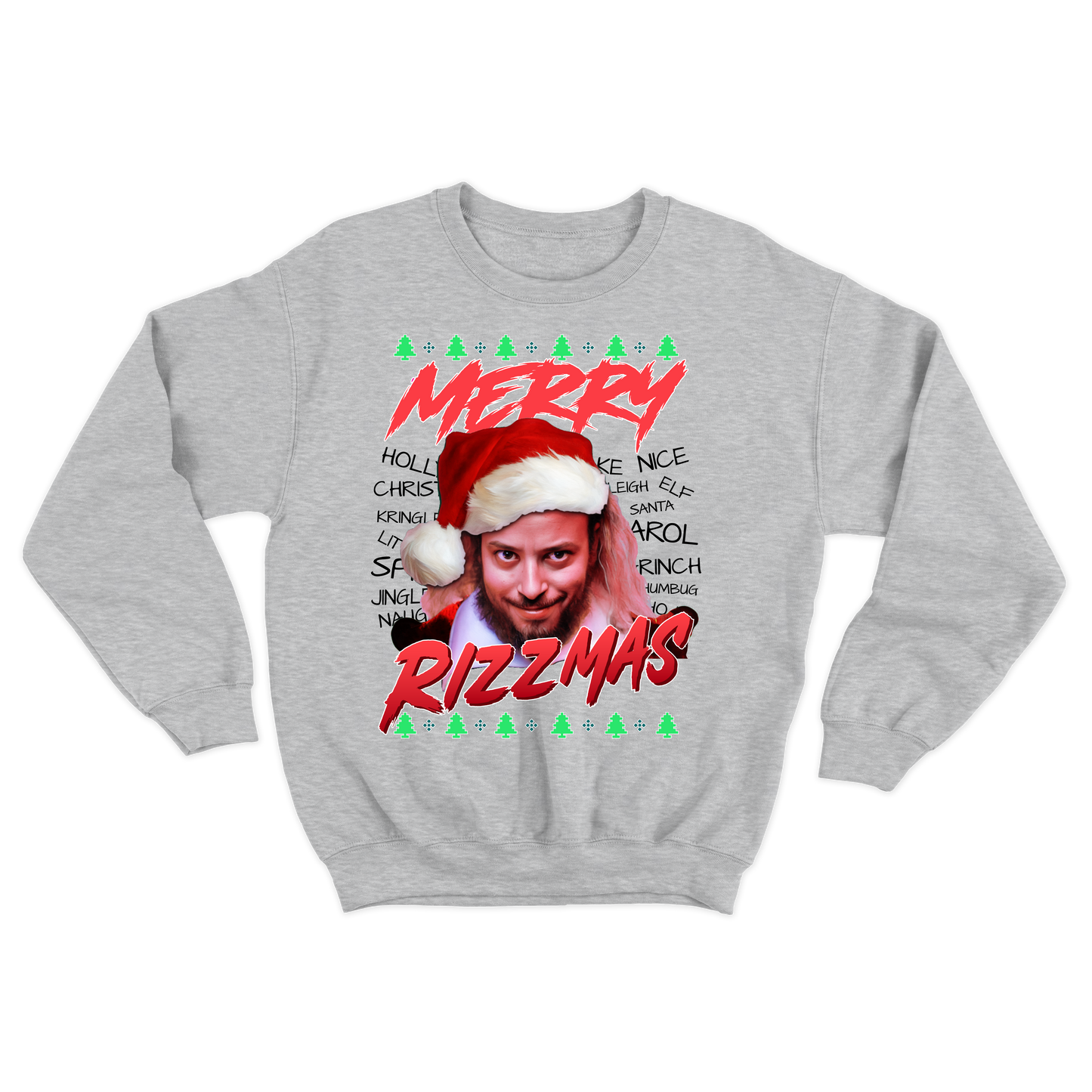 "Merry Rizzmas" Goose Crewneck Sweatshirt