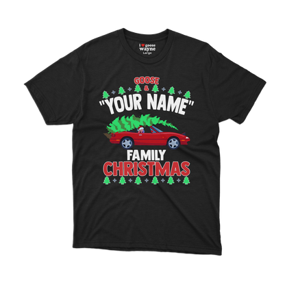 Goose "Your Name" Custom Family Christmas Tee