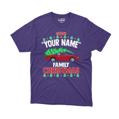 Goose "Your Name" Custom Family Christmas Tee