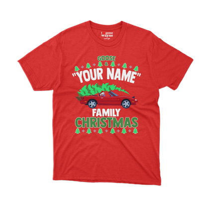 Goose "Your Name" Custom Family Christmas Tee