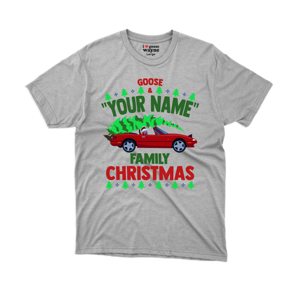 Goose "Your Name" Custom Family Christmas Tee