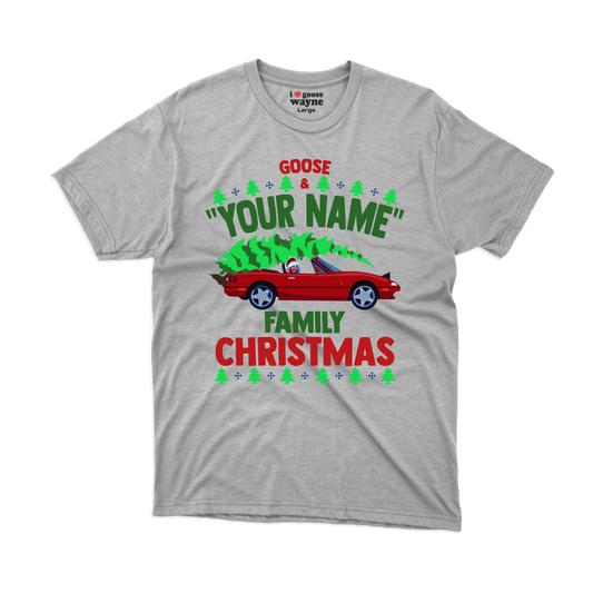 Goose "Your Name" Custom Family Christmas Tee