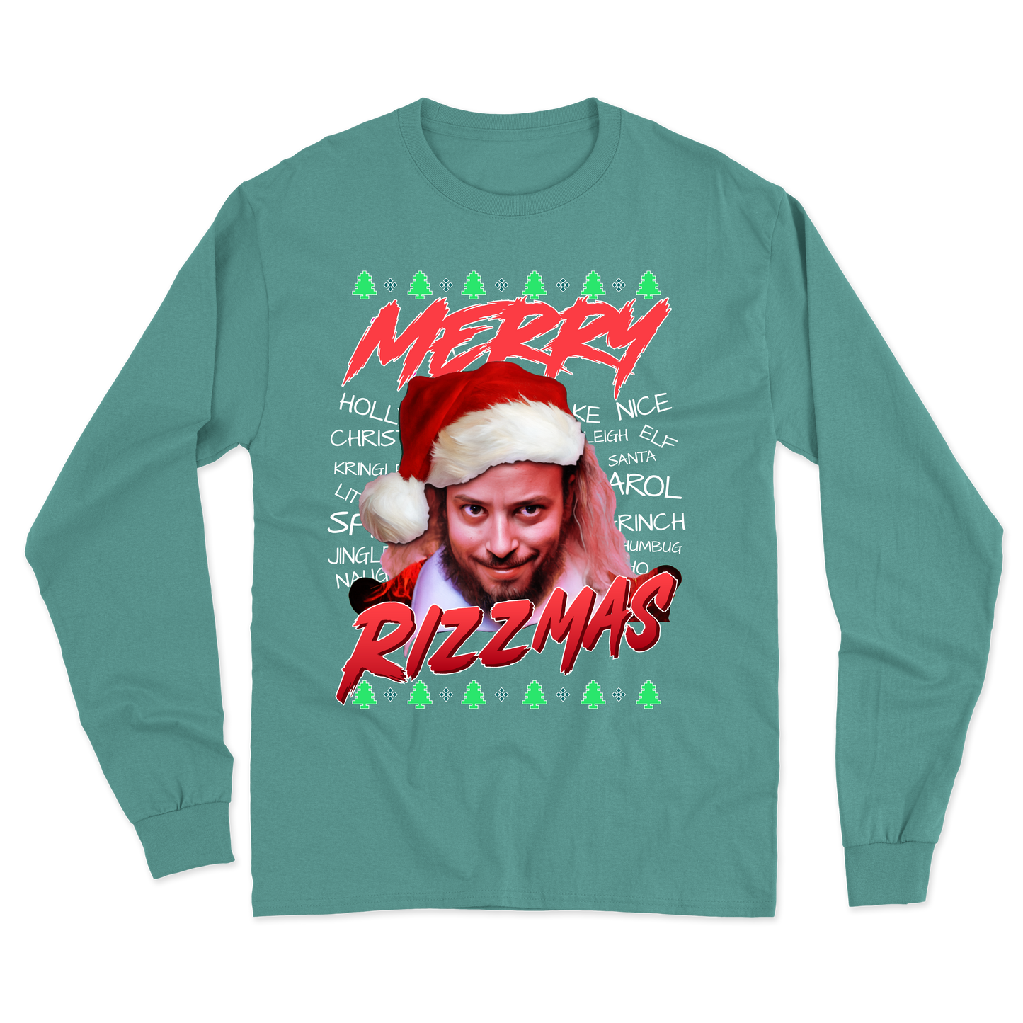 "Merry Rizzmas" Goose Long Sleeve Tee