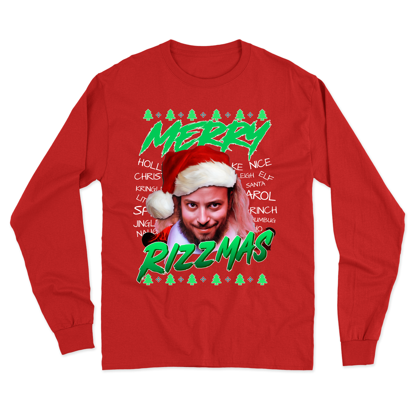 "Merry Rizzmas" Goose Long Sleeve Tee