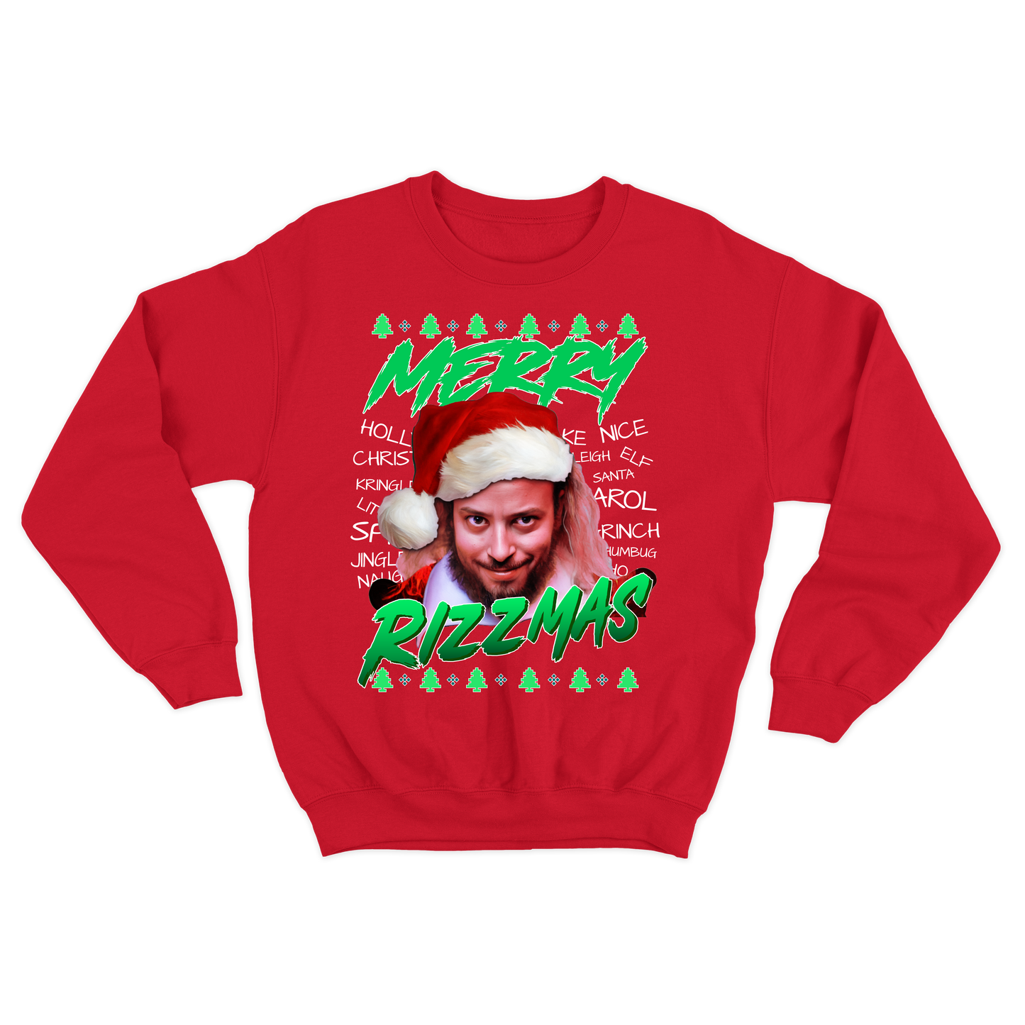 "Merry Rizzmas" Goose Crewneck Sweatshirt