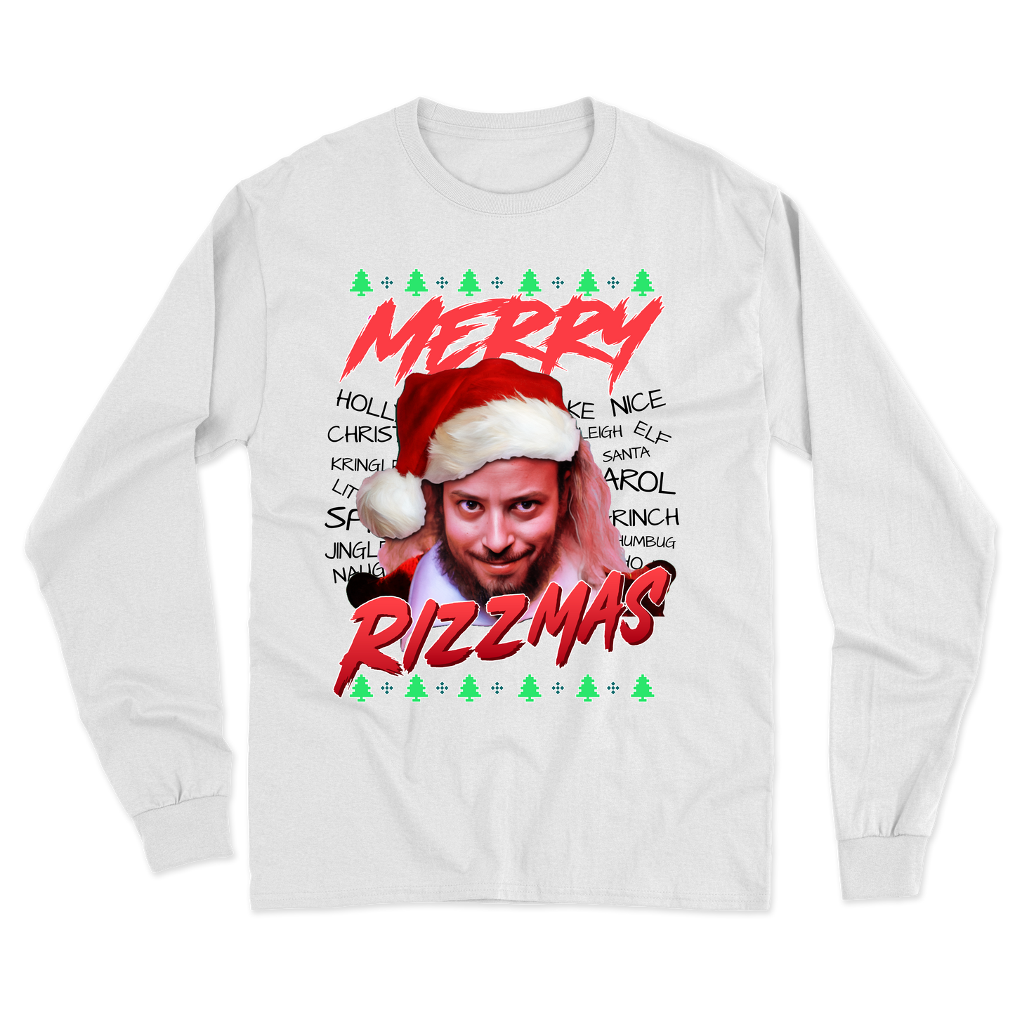 "Merry Rizzmas" Goose Long Sleeve Tee