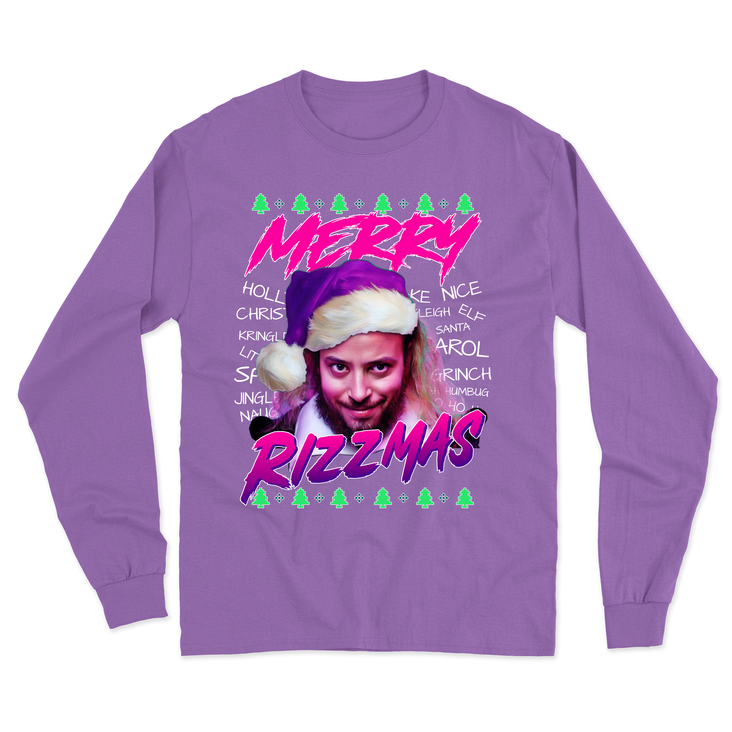 "Merry Rizzmas" Goose Long Sleeve Tee