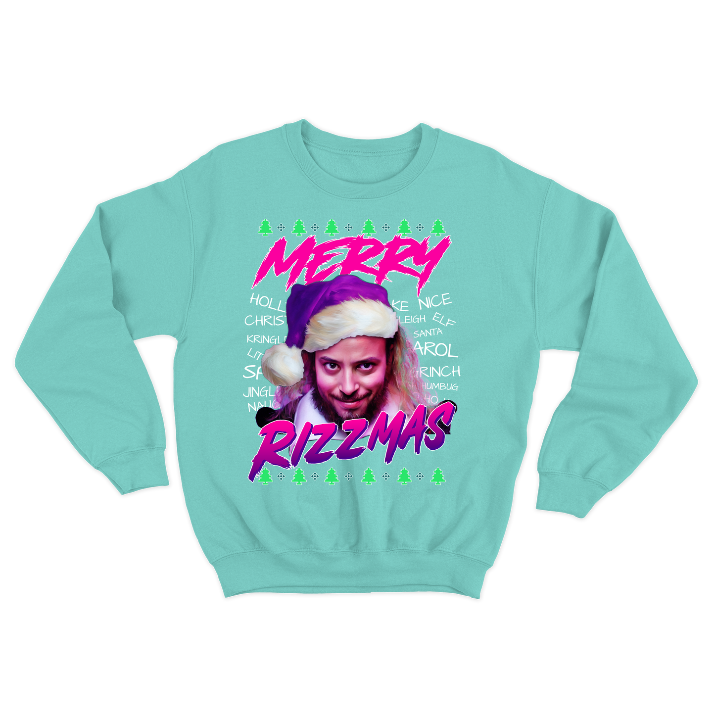 "Merry Rizzmas" Goose Crewneck Sweatshirt