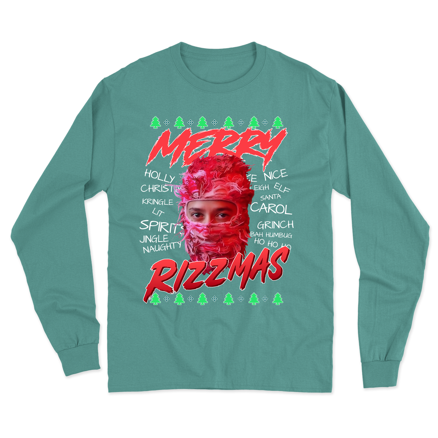 "Merry Rizzmas" Shiesty Long Sleeve Tee