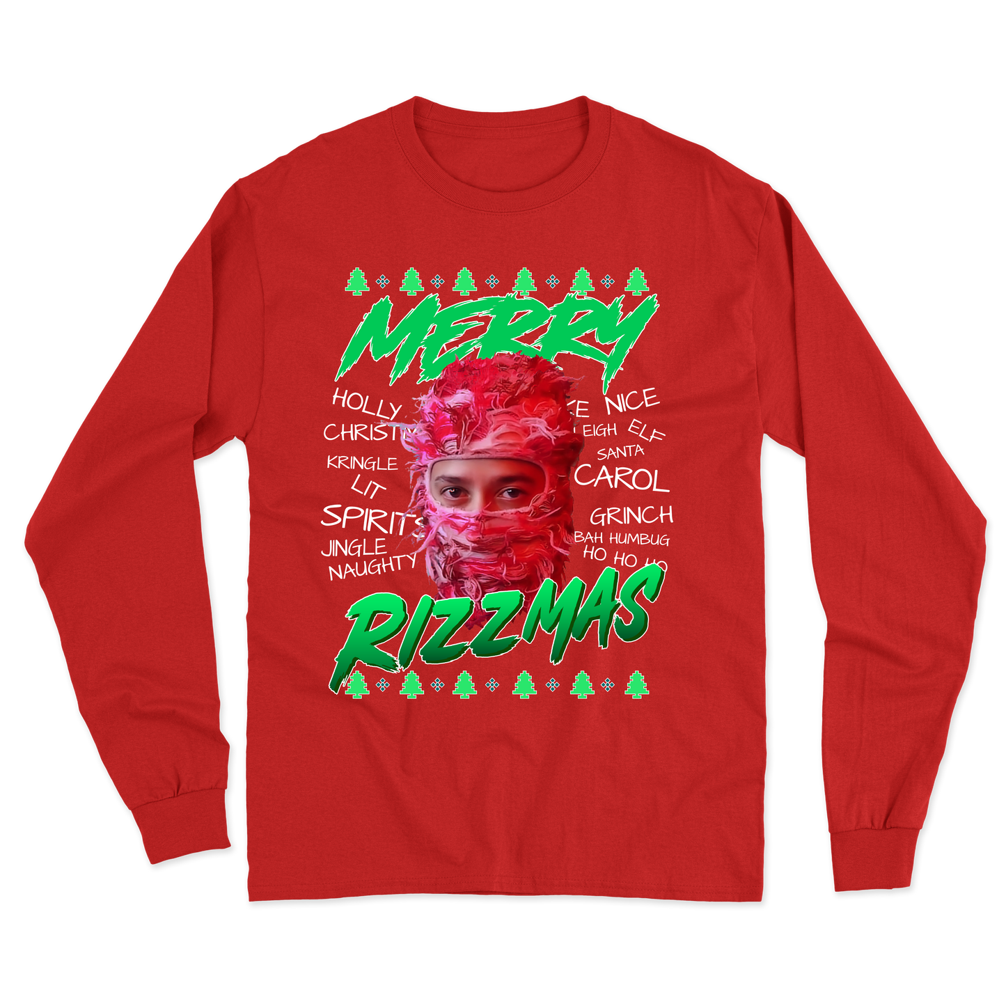 "Merry Rizzmas" Shiesty Long Sleeve Tee