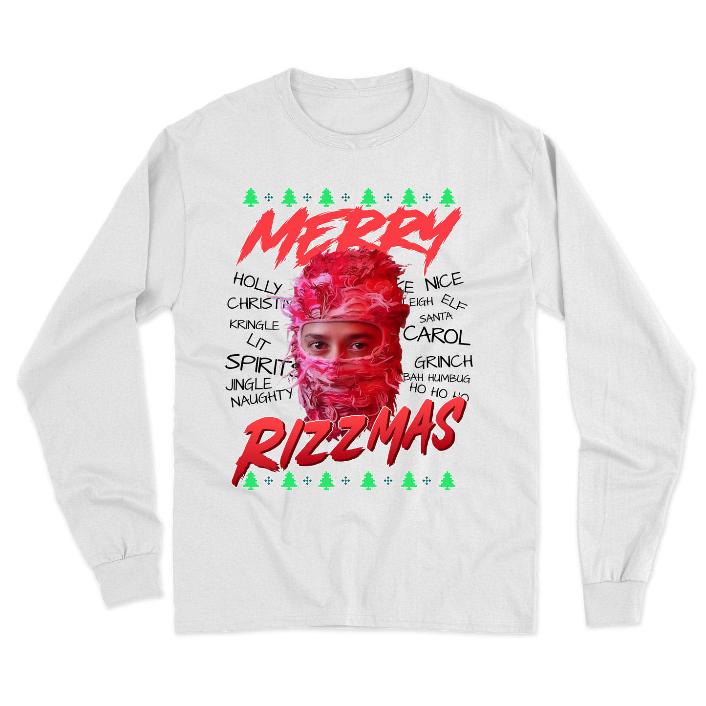 "Merry Rizzmas" Shiesty Long Sleeve Tee