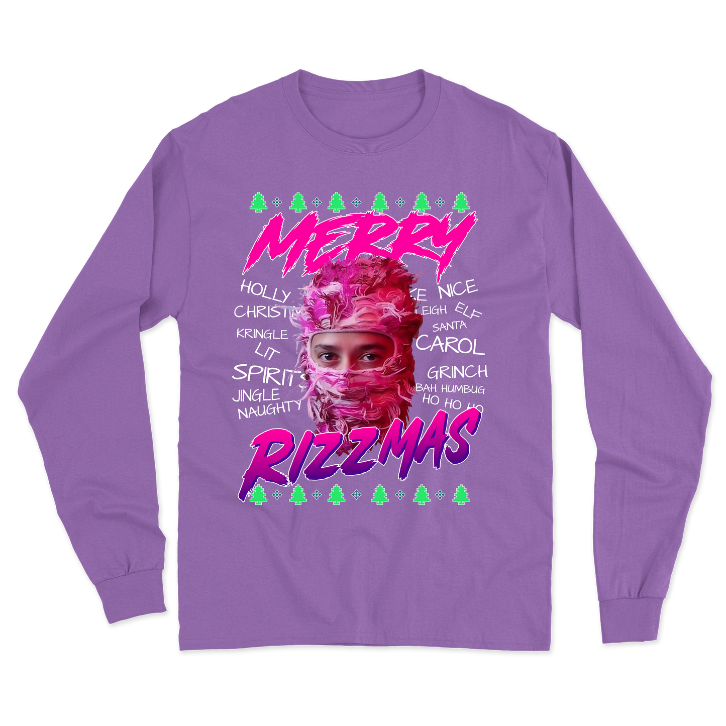 "Merry Rizzmas" Shiesty Long Sleeve Tee