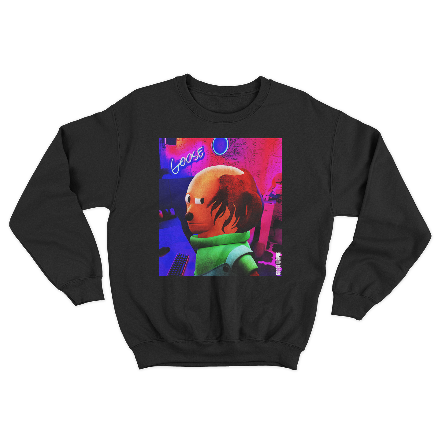 "Side Eye" Goose Wayne Crewneck Sweatshirt