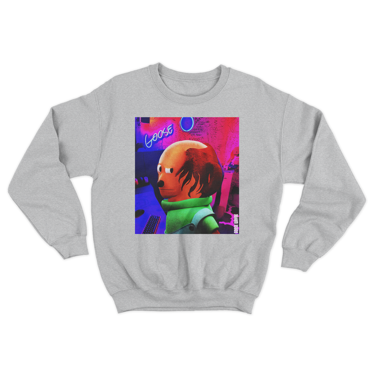 "Side Eye" Goose Wayne Crewneck Sweatshirt