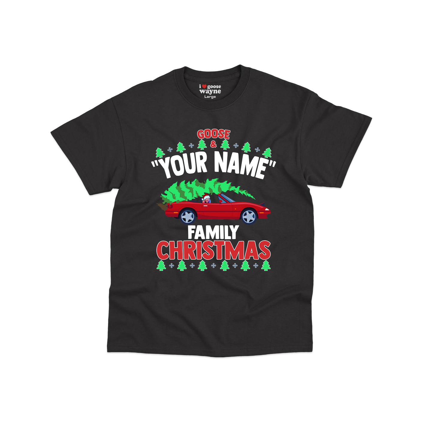 Goose "Your Name" Custom Family Christmas Youth Tee