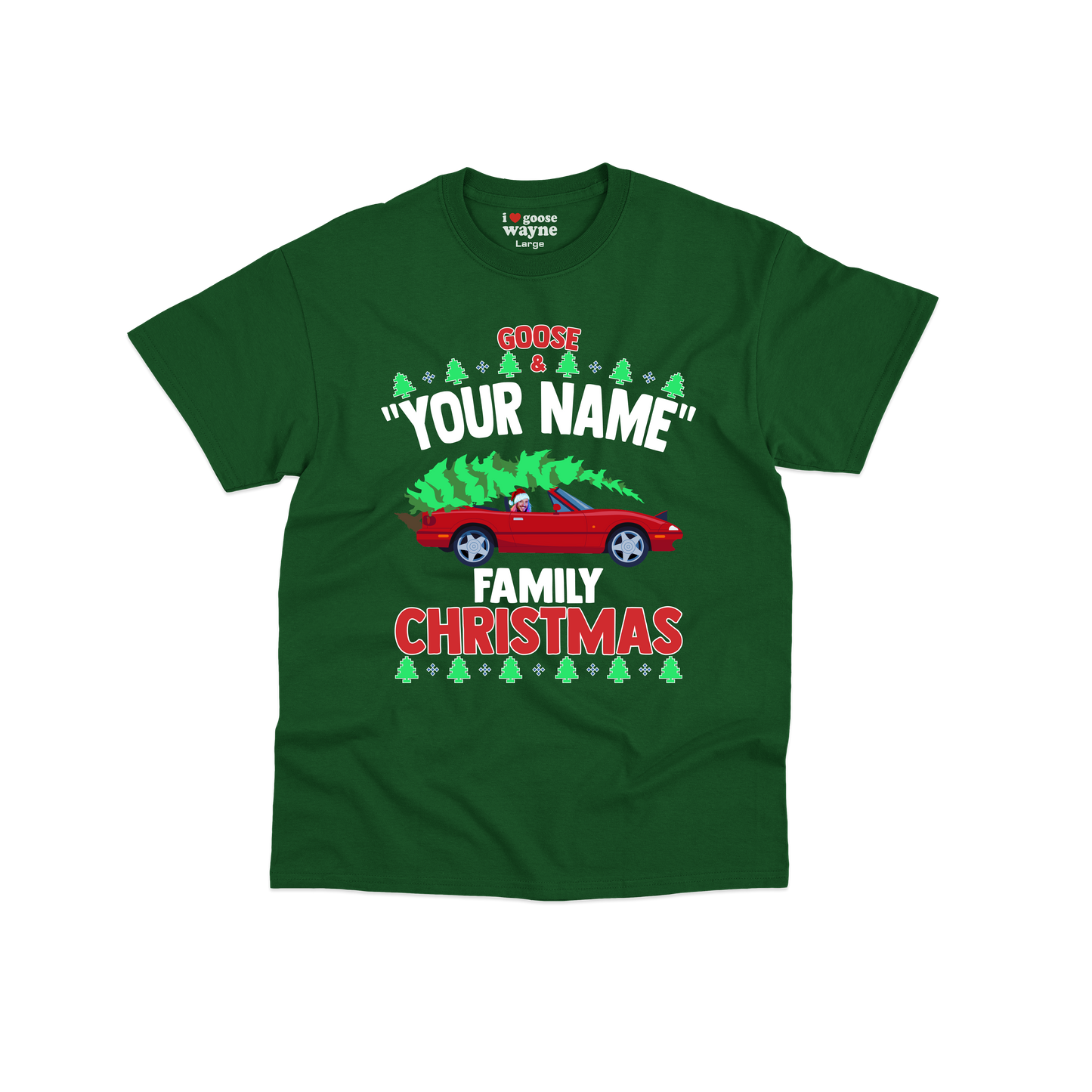 Goose "Your Name" Custom Family Christmas Youth Tee