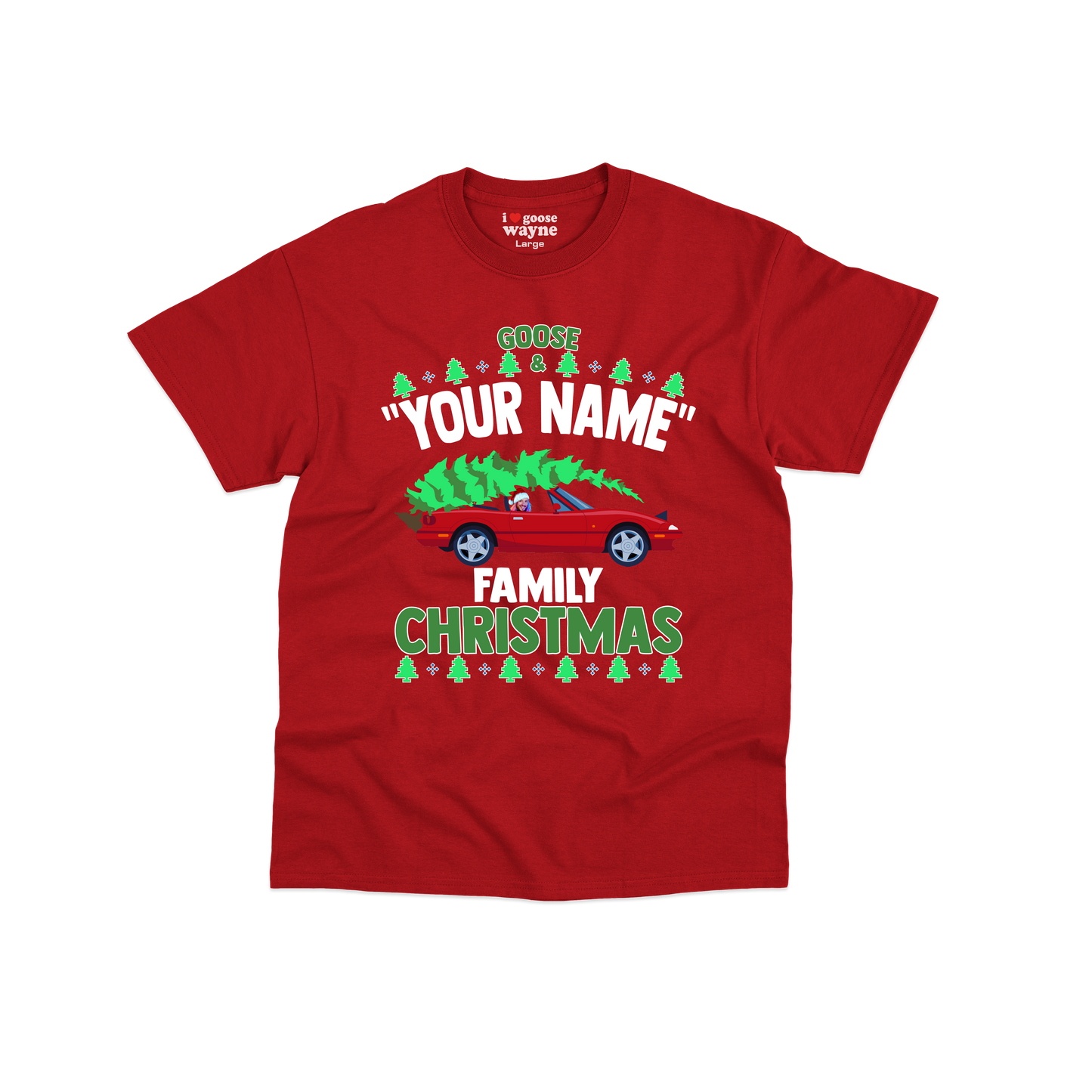 Goose "Your Name" Custom Family Christmas Youth Tee