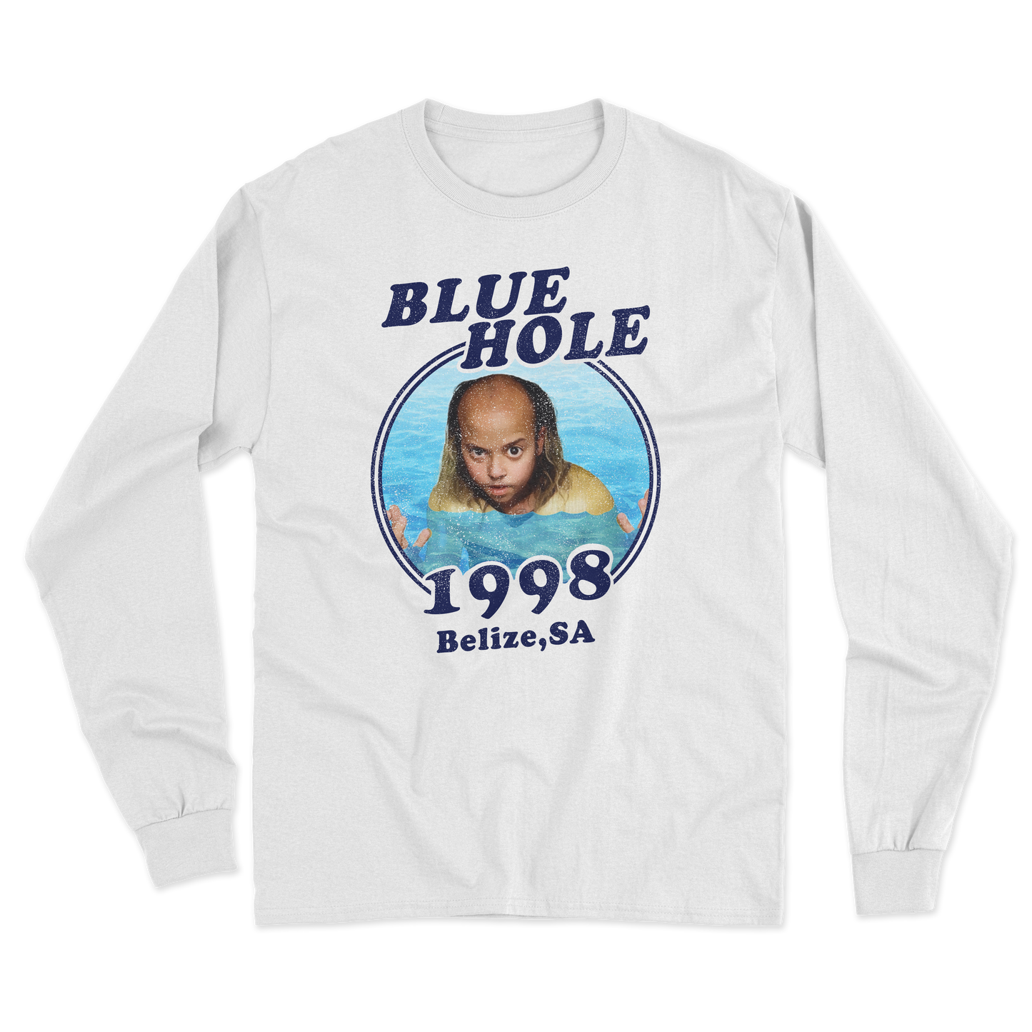 "Blue Hole" Little Goose Long Sleeve Tee