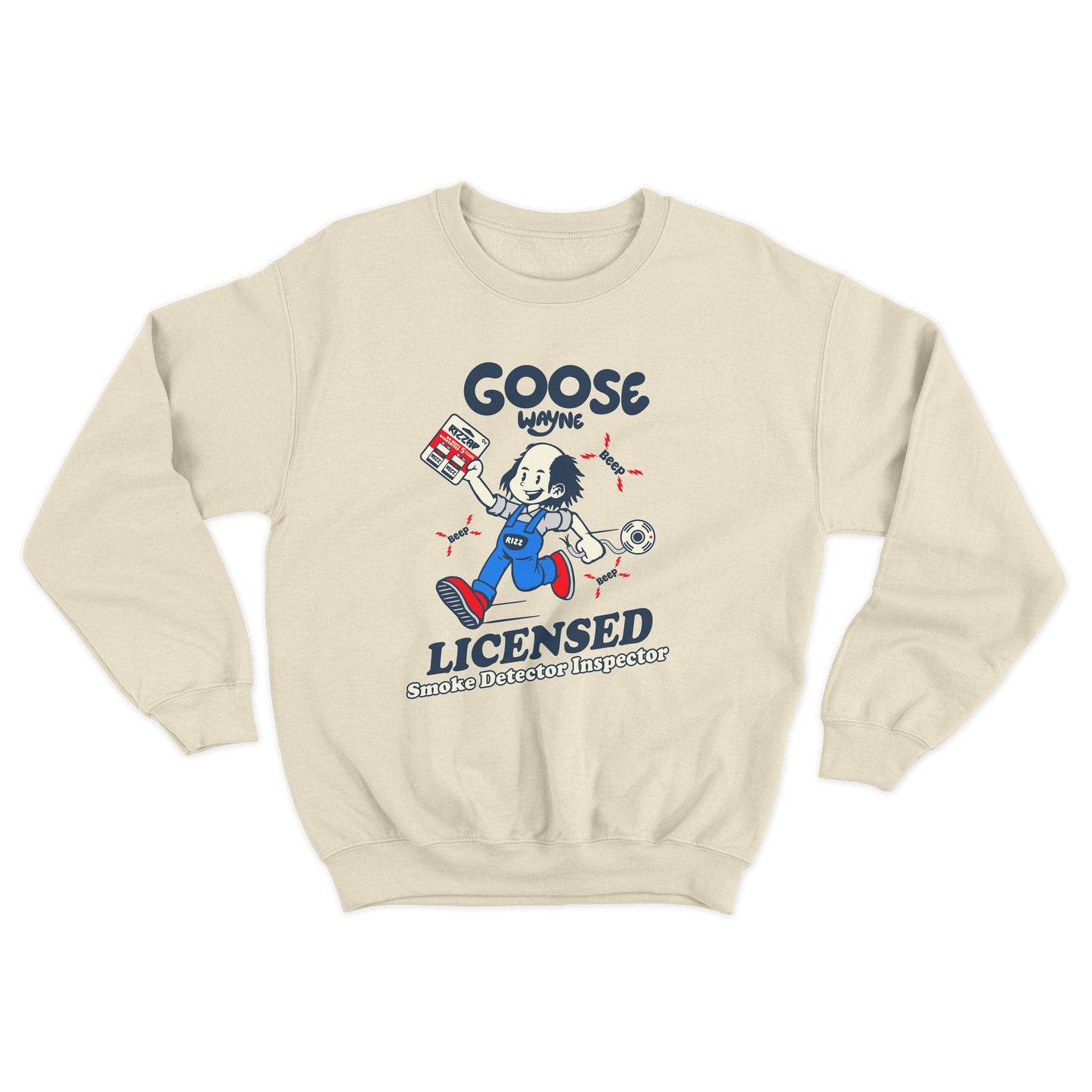 "Smoke Detector Inspector" Goose Wayne Crewneck Sweatshirt