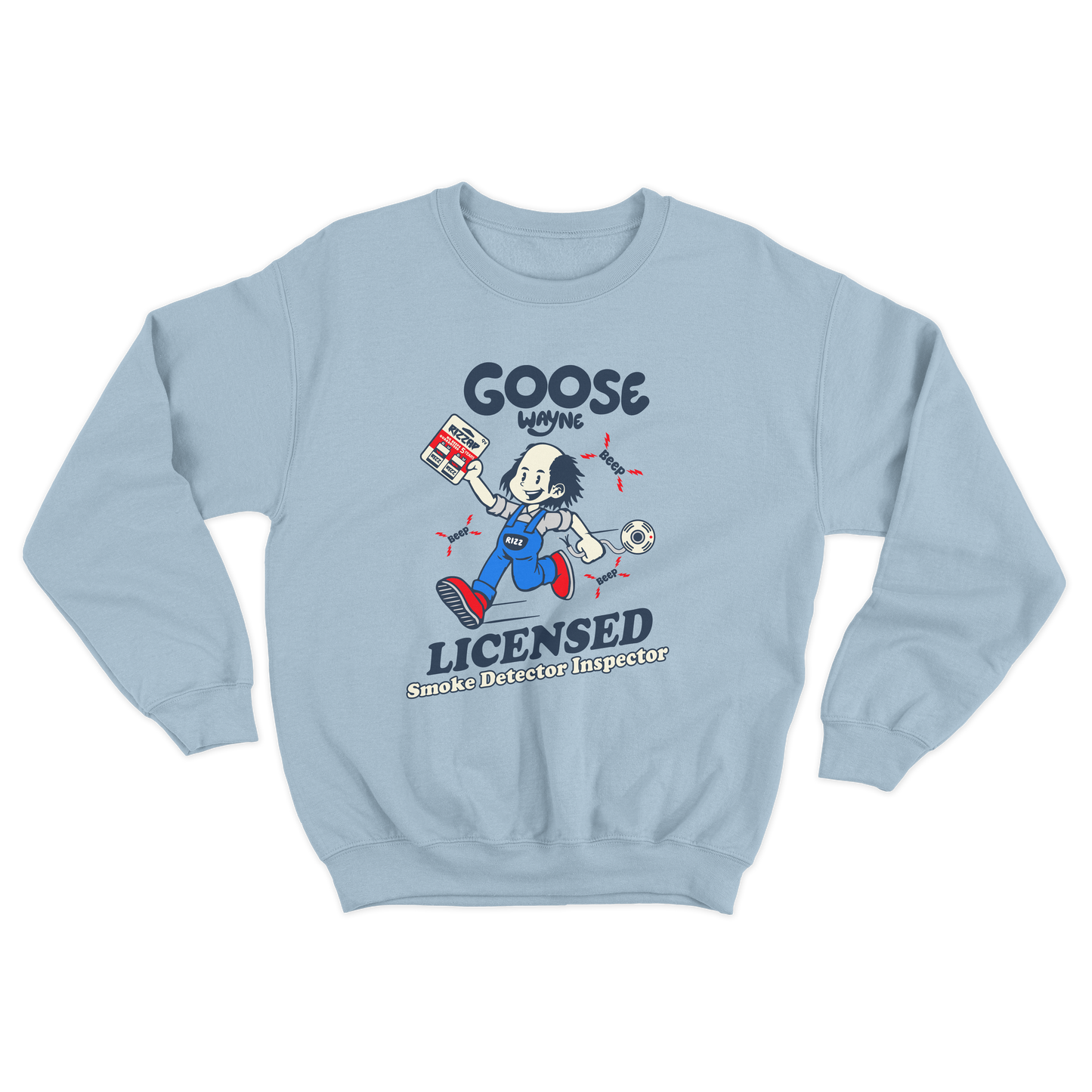 "Smoke Detector Inspector" Goose Wayne Crewneck Sweatshirt