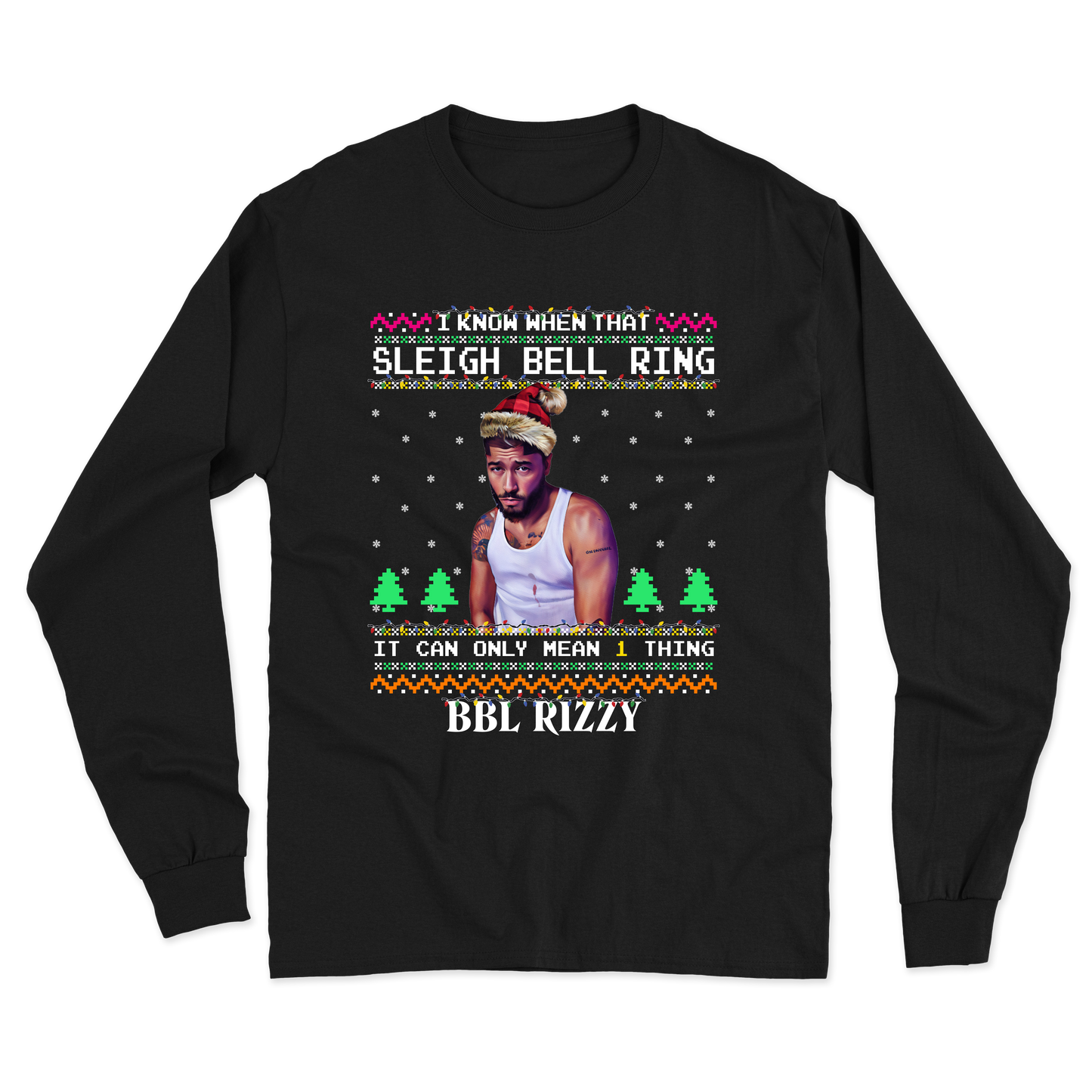 Sleigh Bell Ring "BBL Rizzy" Goose Long Sleeve Tee