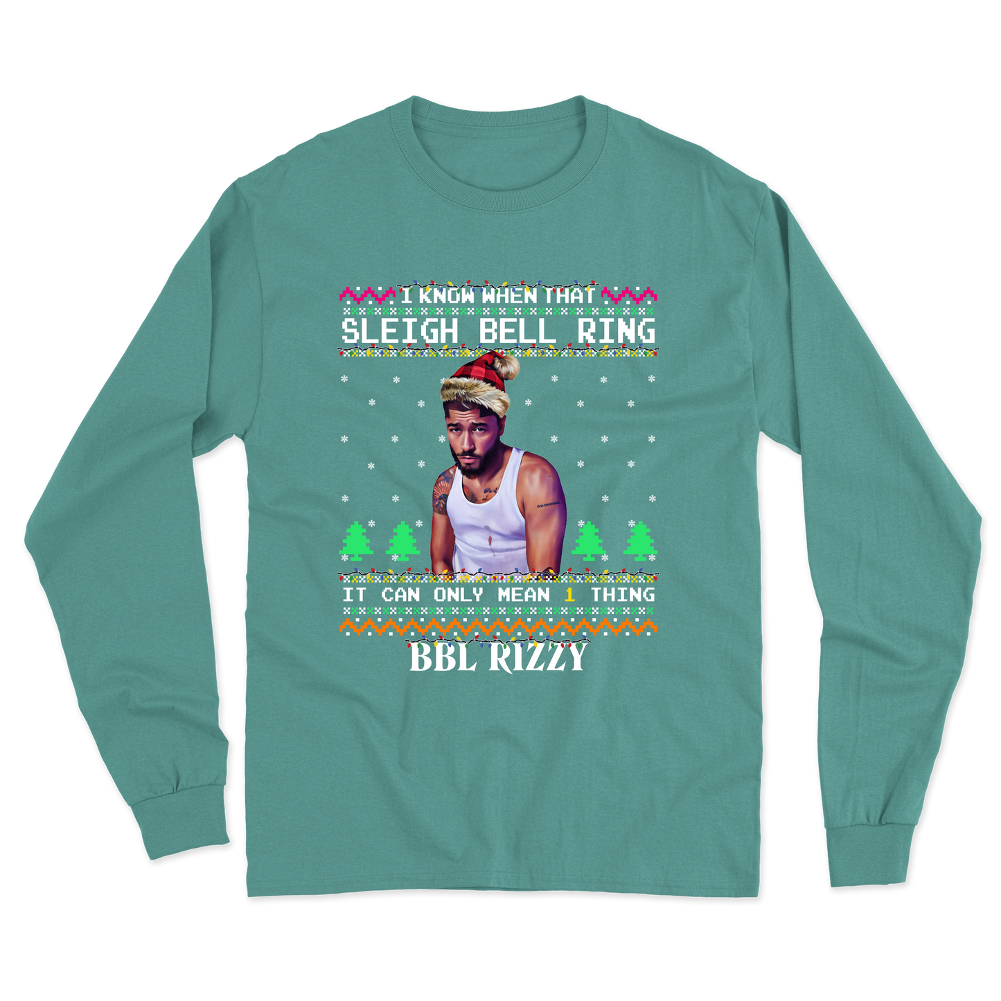 Sleigh Bell Ring "BBL Rizzy" Goose Long Sleeve Tee