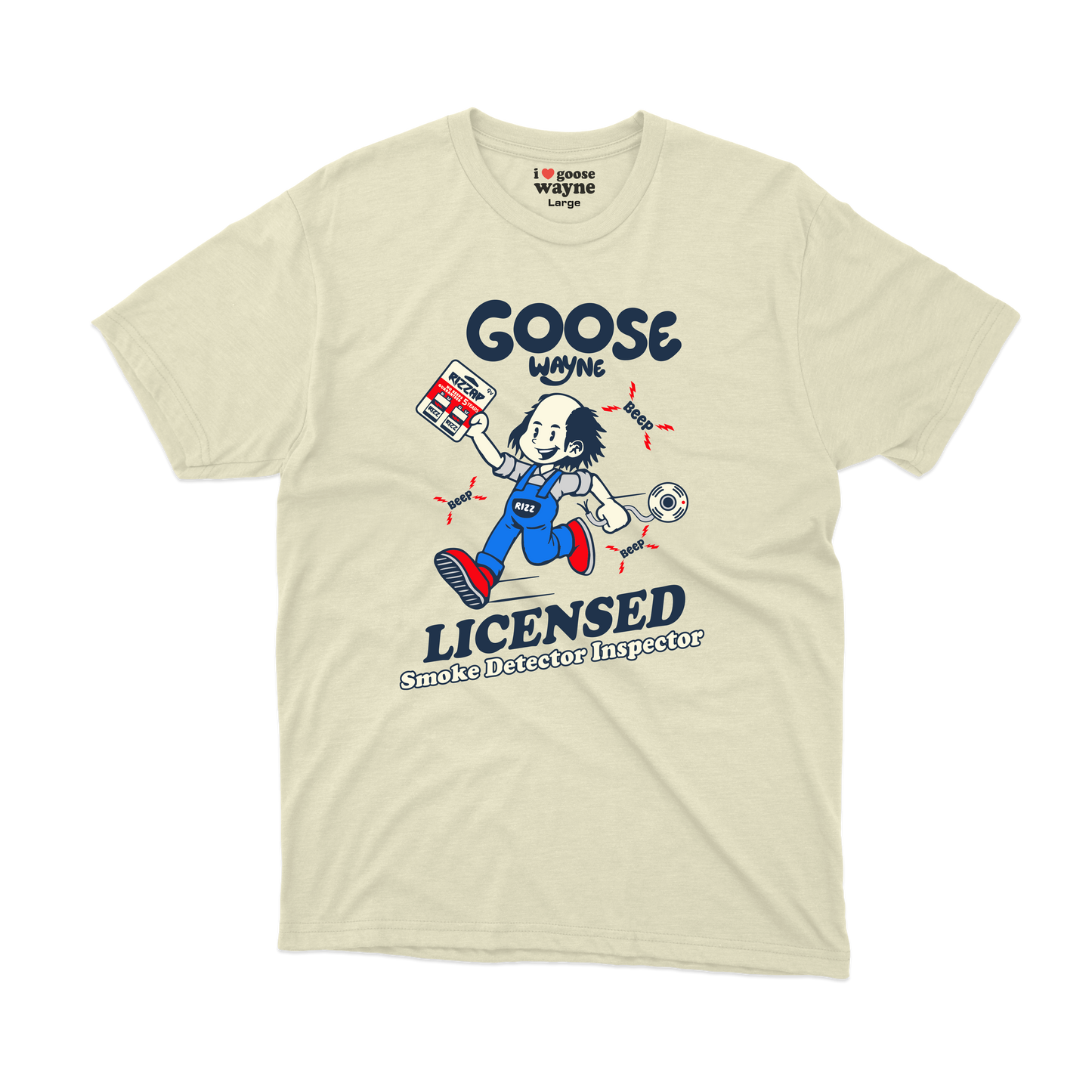 "Smoke Detector Inspector" Goose Wayne Tee