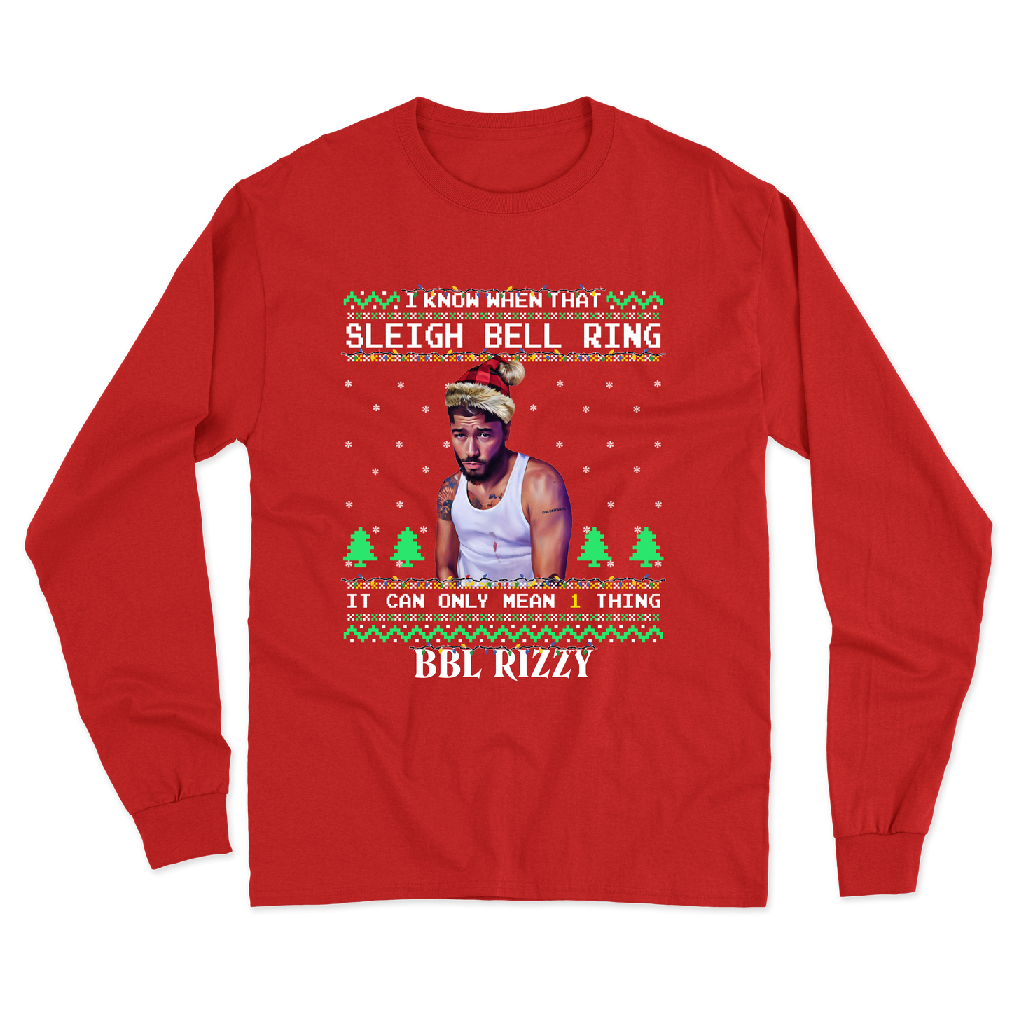 Sleigh Bell Ring "BBL Rizzy" Goose Long Sleeve Tee