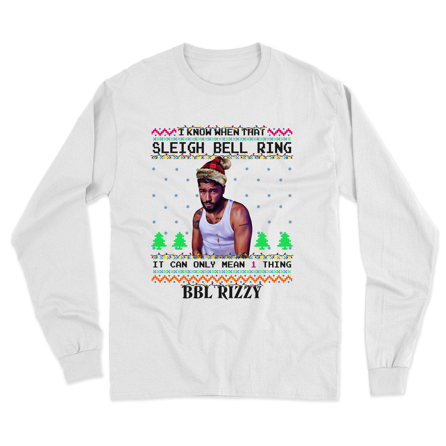 Sleigh Bell Ring "BBL Rizzy" Goose Long Sleeve Tee