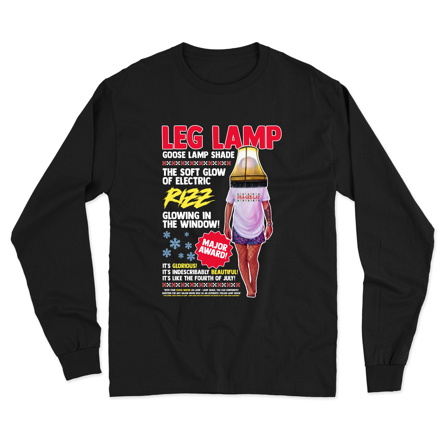 Goose Wayne "Leg Lamp" Christmas Story Long Sleeve Tee