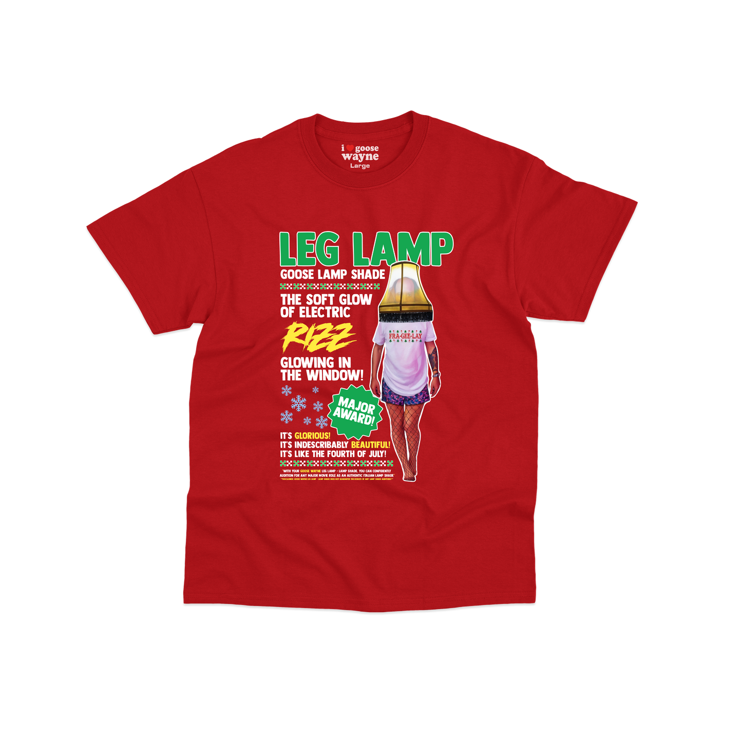 Goose Wayne "Leg Lamp" Christmas Story Youth Tee