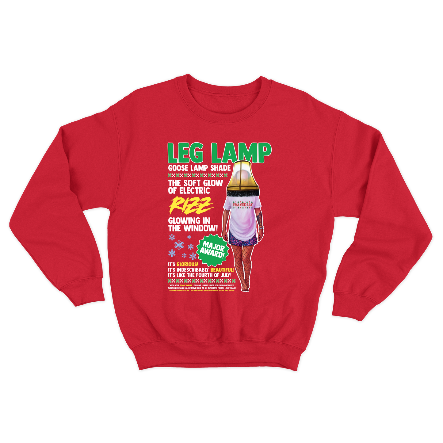 Goose Wayne "Leg Lamp" Christmas Story Crewneck Sweatshirt