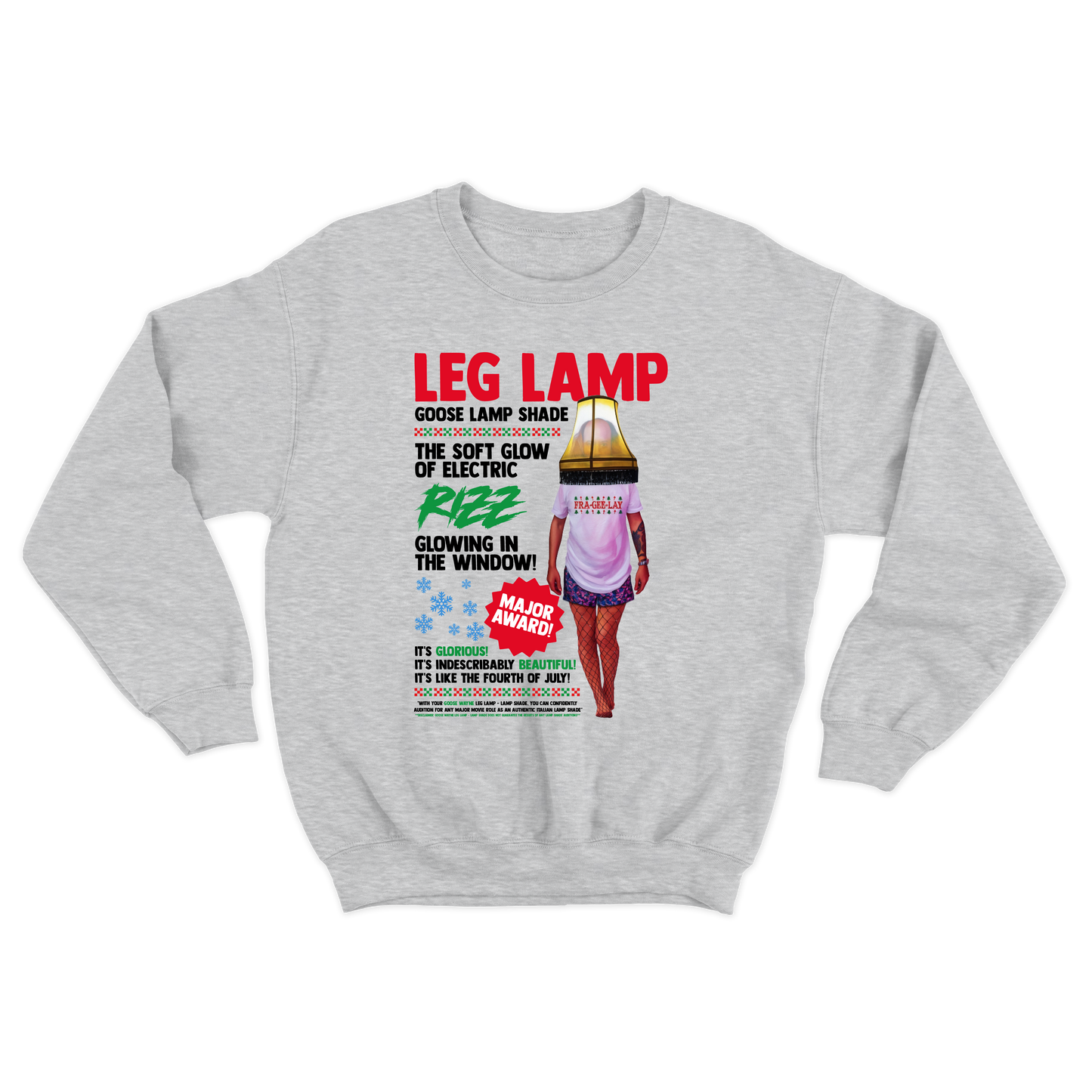 Goose Wayne "Leg Lamp" Christmas Story Crewneck Sweatshirt