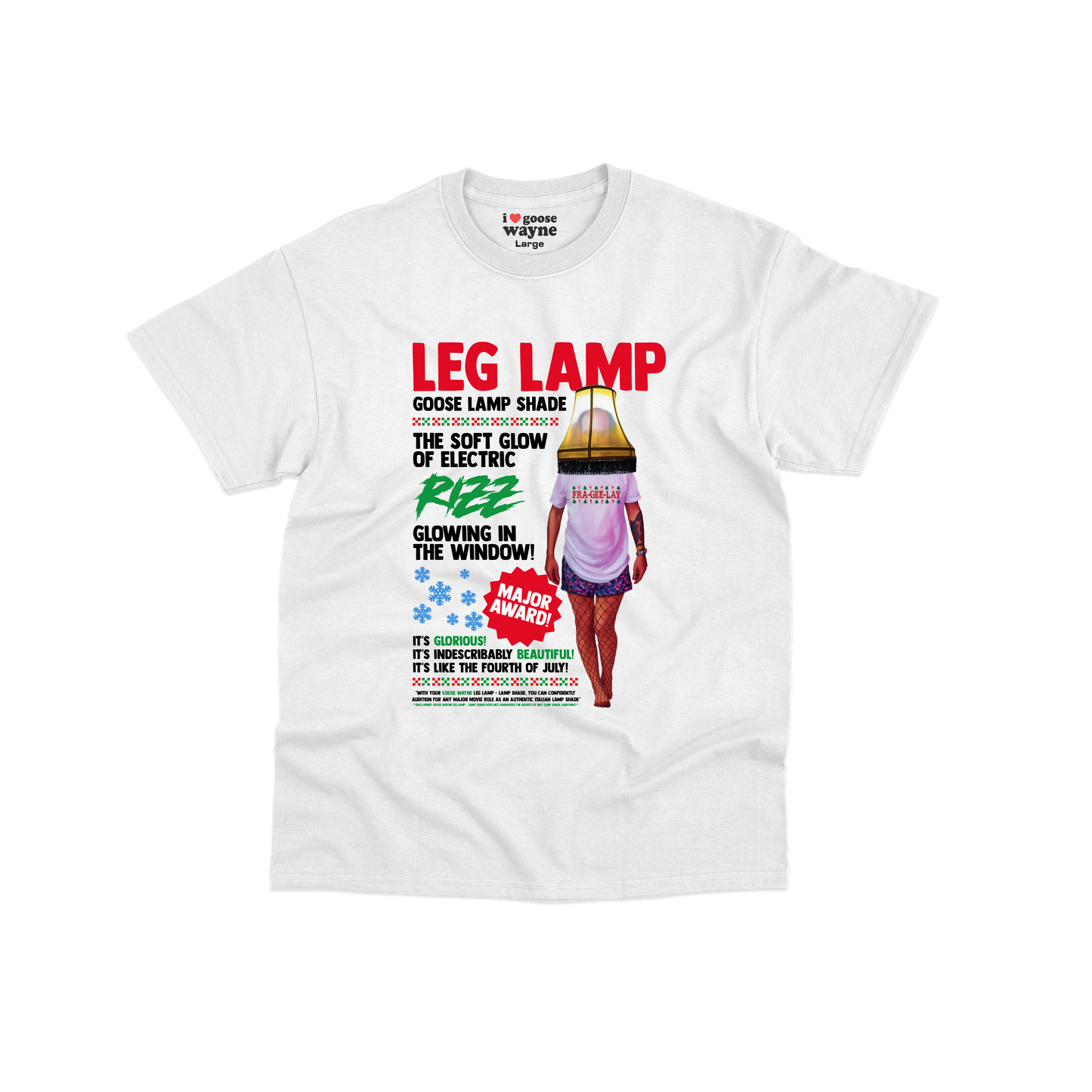 Goose Wayne "Leg Lamp" Christmas Story Youth Tee