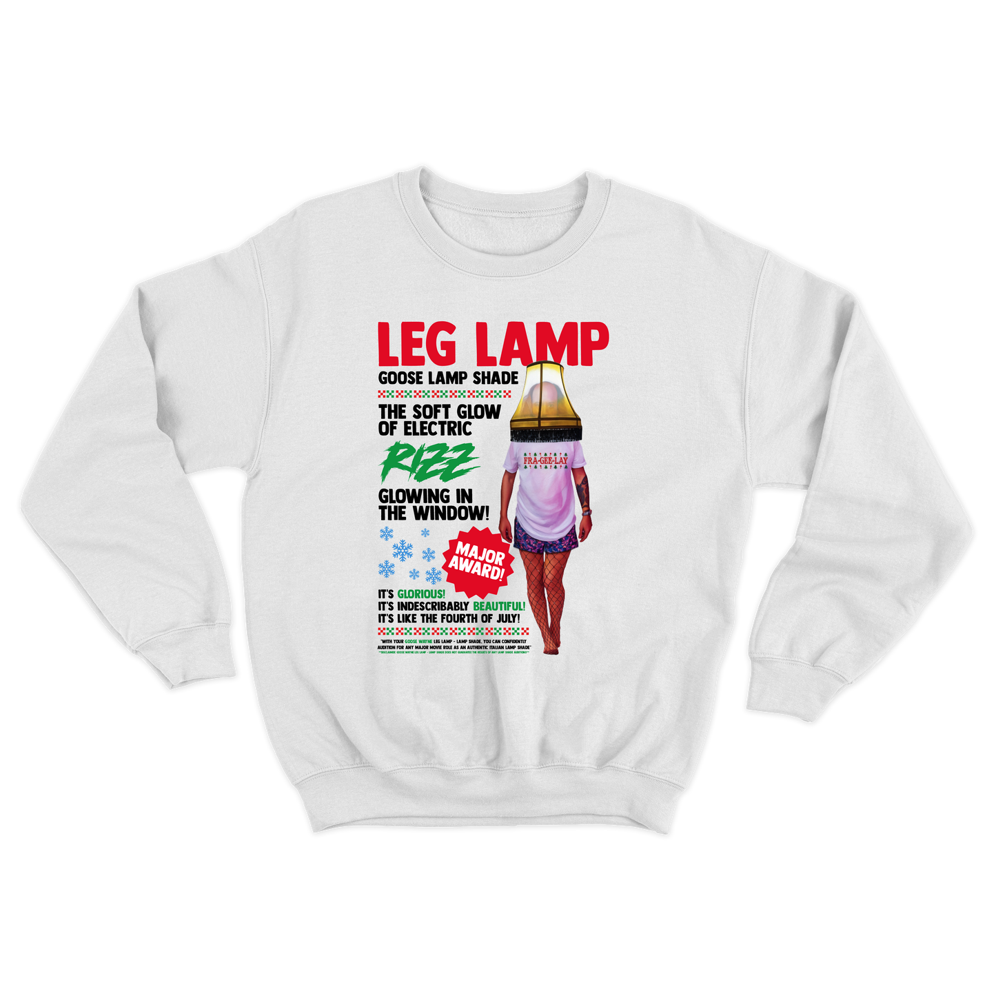 Goose Wayne "Leg Lamp" Christmas Story Crewneck Sweatshirt