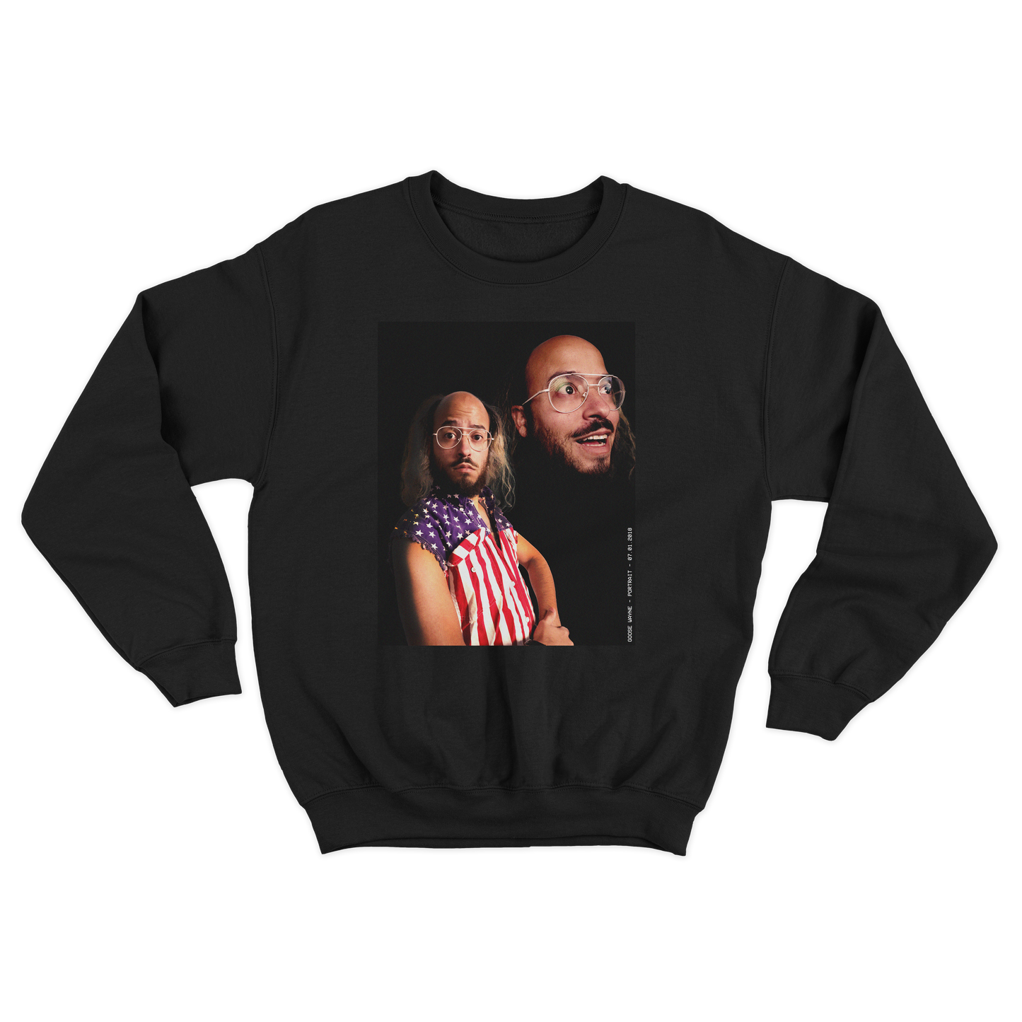 Retro Wayne Portrait Crewneck Sweatshirt