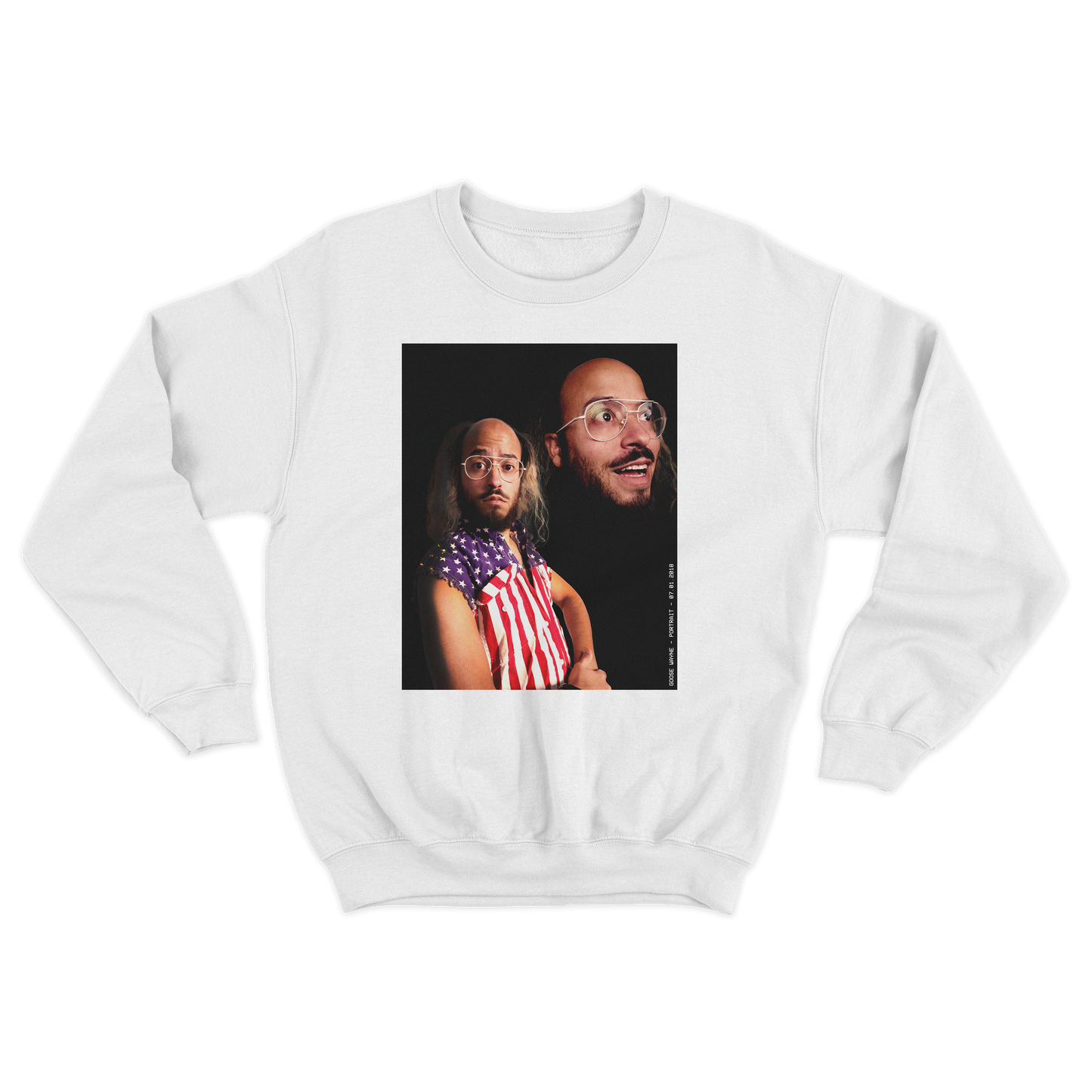 Retro Wayne Portrait Crewneck Sweatshirt