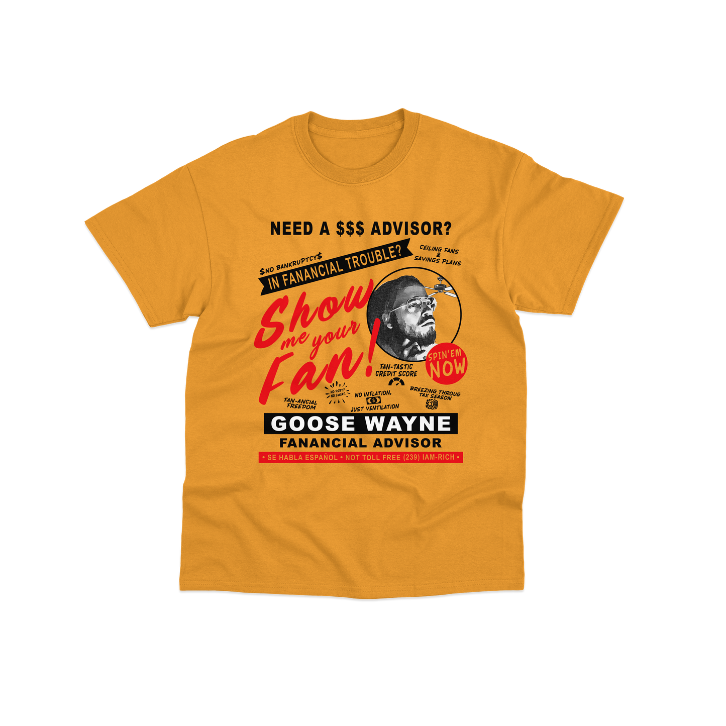 "Fan-ancial Advisor" Goose Wayne Youth Tee